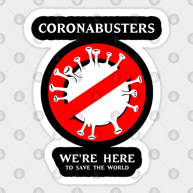 Coronabusters (Ghostbusters) Sticker by btcillustration